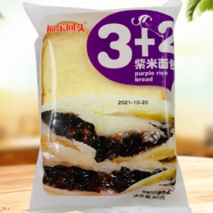 3+2紫米面包80g