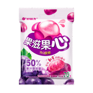 33克好丽友果滋果心紫葡萄味软糖