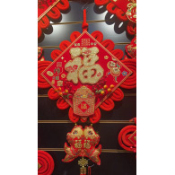 50#金桶红果果中国结