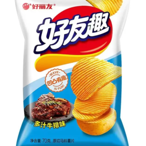 70g好友趣薯片多汁牛排味