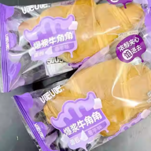 U吧U吧爆浆牛角角面包香芋味