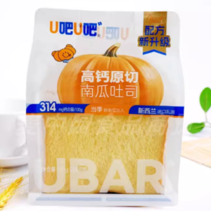 U吧U吧高钙原切南瓜吐司120g