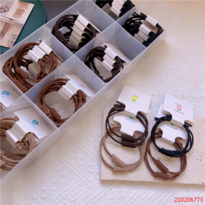 WD-常规奶咖色打结皮筋2pcs