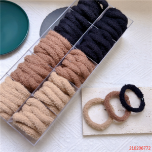 WD-常规奶咖色超柔粗皮筋2pcs