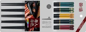 j筷之语合金筷5双（国潮风彩)
