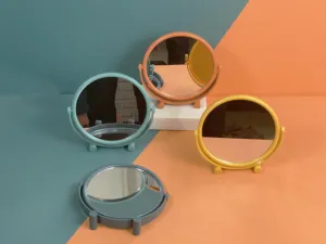 三美优家大号圆形梳妆镜