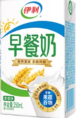 伊利早餐奶麦香味