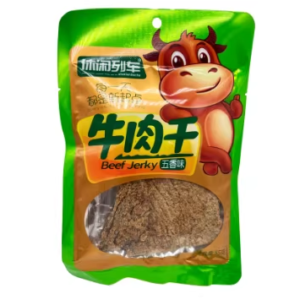 休闲列车五香牛肉干