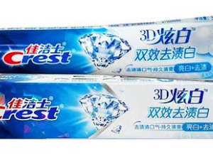 佳洁士3D炫白双效去渍白牙膏90g