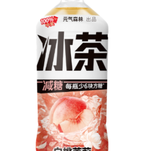 元气森林冰茶减糖白桃茉莉
