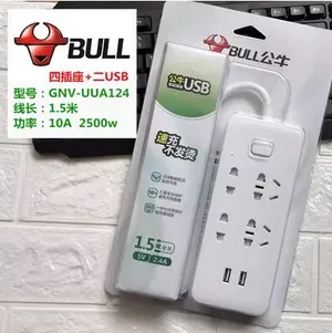 公牛1.5米插板UUA124