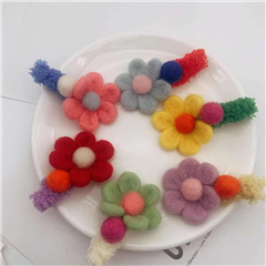 六瓣花毛毡鸭夹