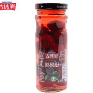 古城岩糖水杨梅罐头