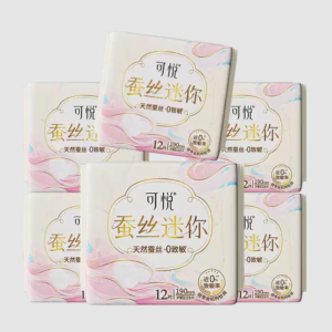 可悦蚕丝迷你卫生巾12片190mm