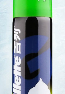 吉列剃须泡清新柠檬香型