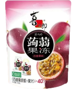 喜之郎蒟蒻果冻百香果味120g