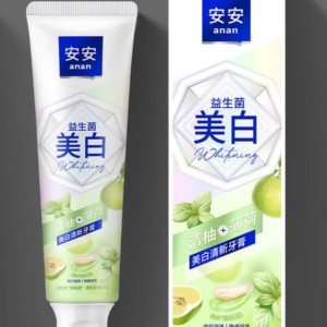 安安美白固齿牙膏青柚味