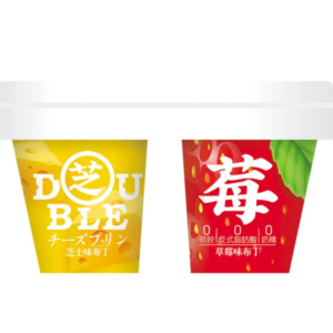 巧妈妈双享布丁芝芝莓莓113g杯