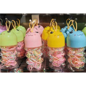 常规可挂卡通一次性皮筋-彩色