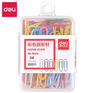 得力0024彩色回形针