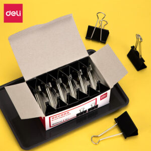 得力9541黑色长尾票夹