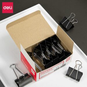 得力9542黑色长尾票夹