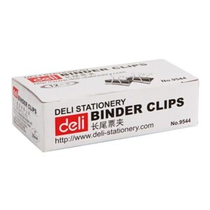 得力9544黑色长尾票夹