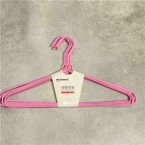 无痕扭头浸塑衣架10支装