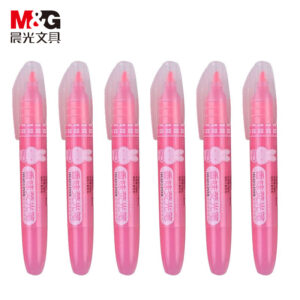 晨光香味荧光笔红色