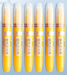 晨光香味荧光笔黄色