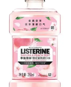 李施德林樱花蜜桃漱口水250ml