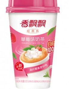 杯香飘飘奶茶草莓