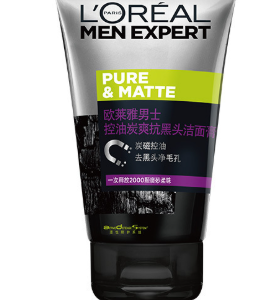 欧莱雅男士抗黑头面膏