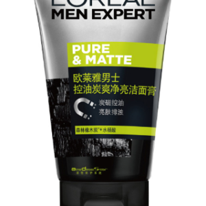 欧莱雅男士控油炭爽净亮洁面膏