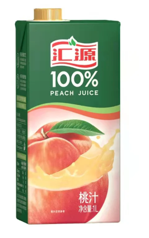 汇源果汁100%桃汁1L
