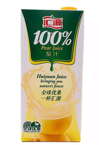 汇源果汁100%梨汁1L