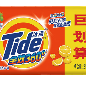 汰渍全效360°无磷洗衣皂218*2