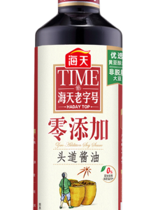 海天零添加头道酱油480g
