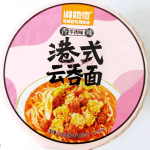 湘她他港式云吞面香辣牛肉味
