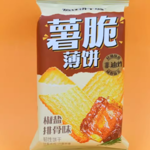 疯狂饼干城薯脆薄饼椒盐排骨味