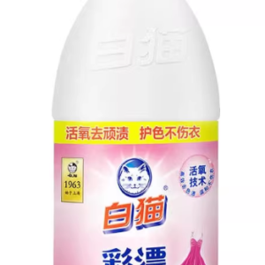 白猫彩漂水红瓶