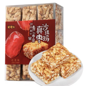 米老头沙琪玛红枣味450g