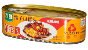 粤花牌香酥辣子鱼罐头