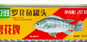 粤花豆豉罗非鱼罐头207克