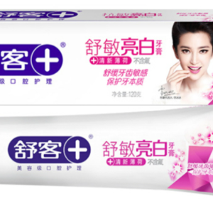 舒客舒敏亮白牙膏120g