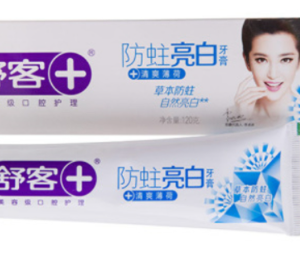 舒客防蛀亮白牙膏120g