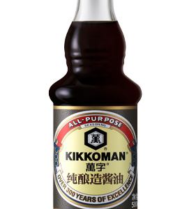 萬字纯酿造酱油玻璃瓶500ML