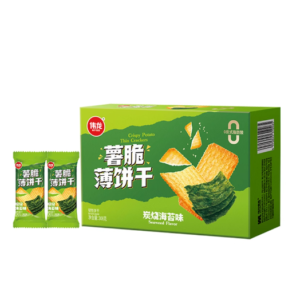 薯脆薄饼干炭烧海苔味