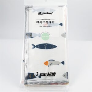 货郎时尚印花抹布3片