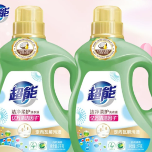 超能洁净柔护洗衣液2kg清香